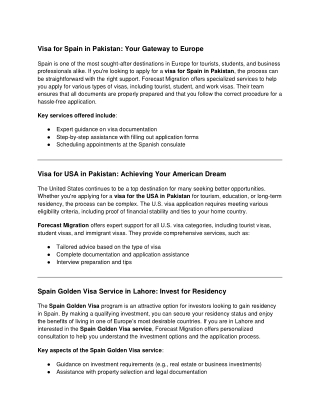 Portugal D7 visa service in Lahore