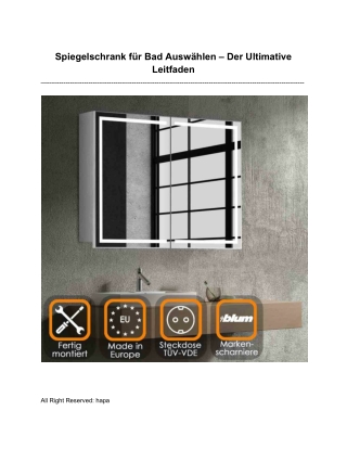 spiegelschrank f r bad ausw hlen der ultimative