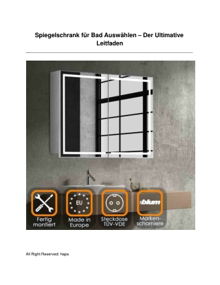 spiegelschrank f r bad ausw hlen der ultimative