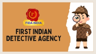 first indian detective agency