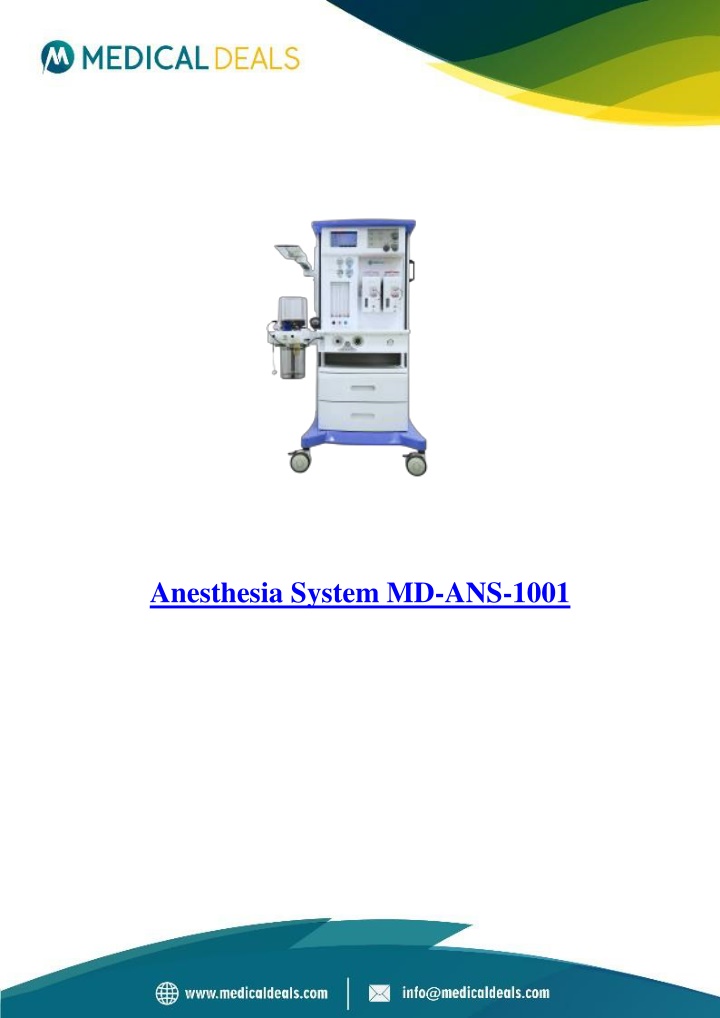 anesthesia system md ans 1001