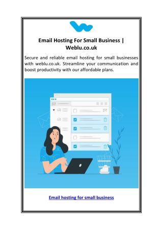 email hosting for small business weblu co uk