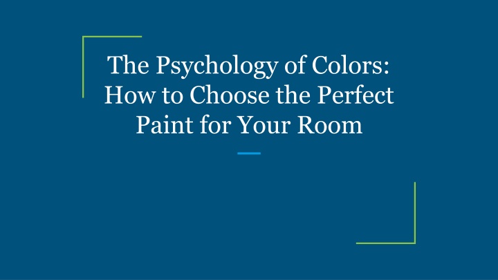 the psychology of colors how to choose the perfect paint for your room