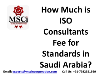 ISO Consultancy Services in Saudi Arabia