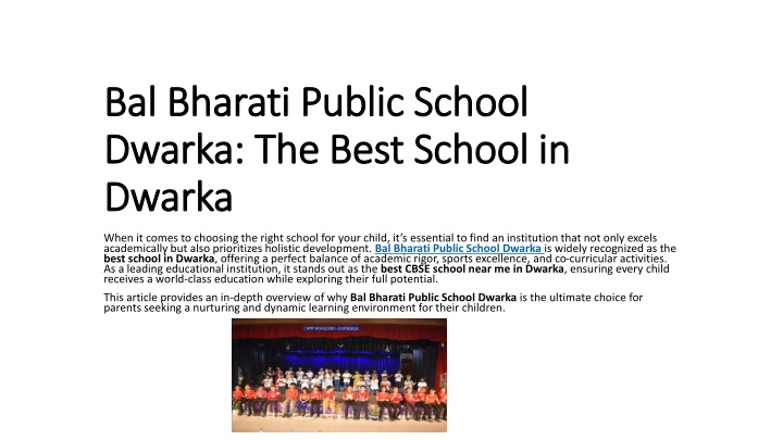 bal bharati public school dwarka the best school in dwarka