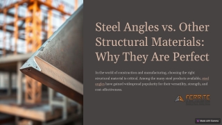 steel angles vs other structural materials