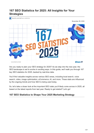 khanit.com.bd-167 SEO Statistics for 2025 All Insights for Your Strategies