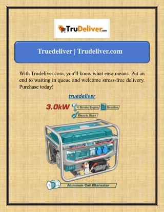 Truedeliver | Trudeliver.com