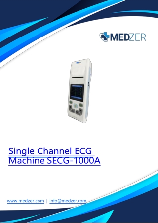 single channel ecg machine secg 1000a