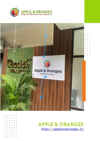 Apple & Oranges Digital Marketing Agency in India