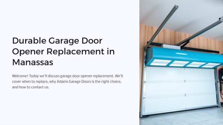 durable garage door opener replacement in manassas