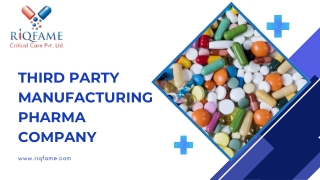 Third Party Manufacturing Pharma Company