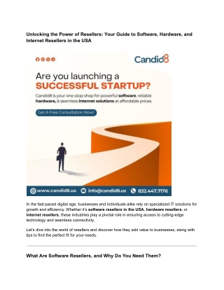 unlocking the power of resellers your guide
