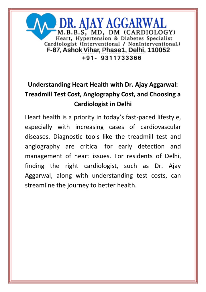 understanding heart health with dr ajay aggarwal