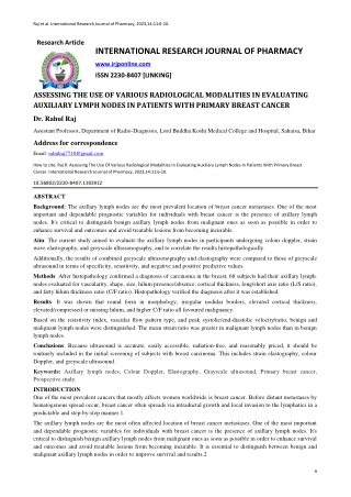 raj et al international research journal