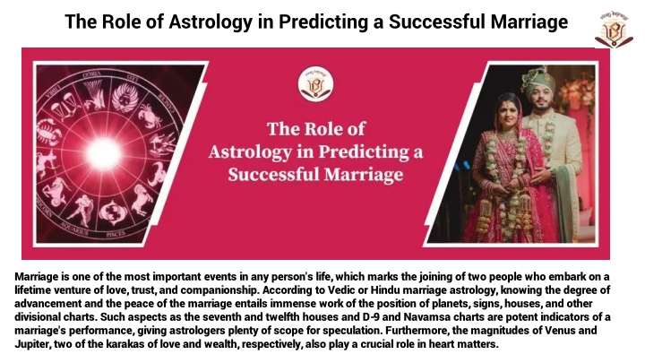 the role of astrology in predicting a successful marriage