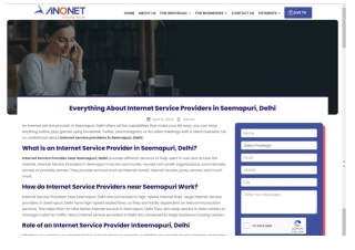 Stay Ahead with Reliable Internet Service Providers in Seemapuri