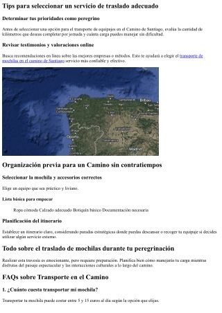 Explora el Camino de Santiago: Sugerencias para un Viaje Sin Carga Pesada