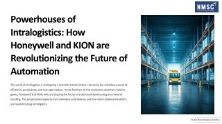 Powerhouses of Intralogistics How Honeywell and KION are Revolutionizing the Future of Automation