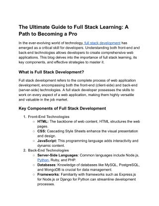 the ultimate guide to full stack learning a path