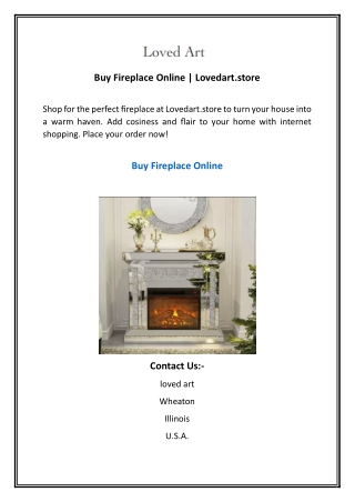 Buy Fireplace Online Lovedart.store
