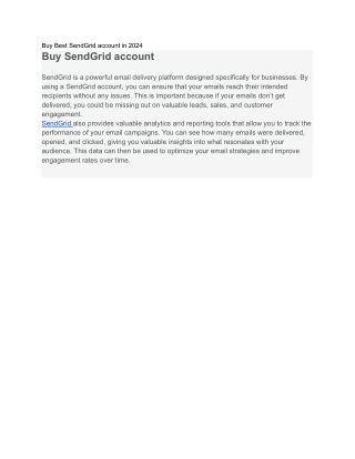 buy best sendgrid account in 2024 buy sendgrid