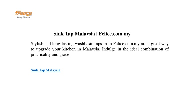 sink tap malaysia felice com my