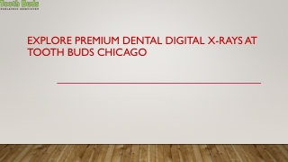 Explore Premium Dental Digital X-Rays at Tooth Buds Chicago