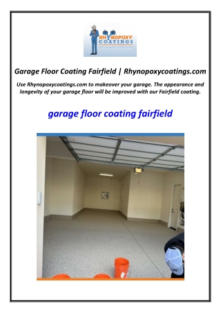 Garage Floor Coating Fairfield | Rhynopoxycoatings.com