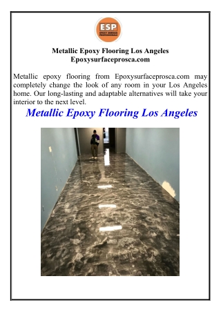 Metallic Epoxy Flooring Los Angeles Epoxysurfaceprosca.com