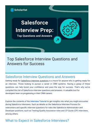 Salesforce Interview Questions By Scholarhat