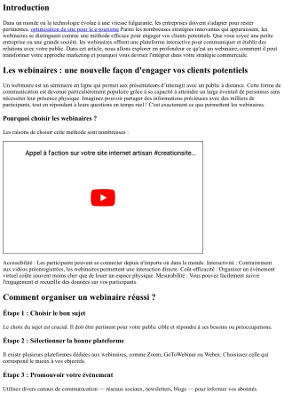 Les webinaires : une nouvelle façon d'engager vos clients potentiels