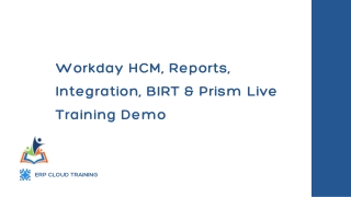 Master Workday HCM, Reports, Integration, BIRT & Prism - Expert Training by ERP