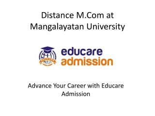 distance m com at mangalayatan university