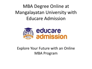 mba degree online at mangalayatan university with