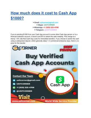 Buy Verified Cash App Accounts - 100% BTC Enable and Old