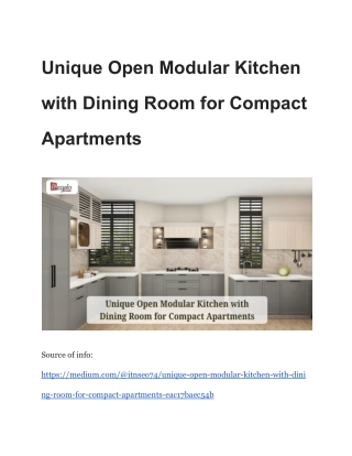 unique open modular kitchen