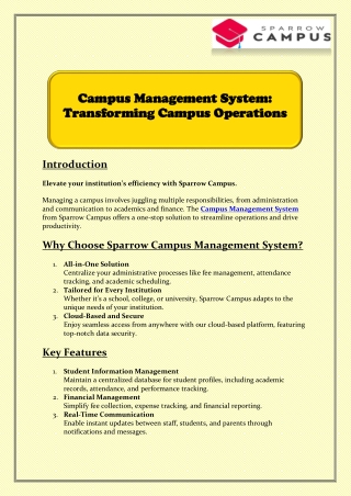 campus management system campus management system