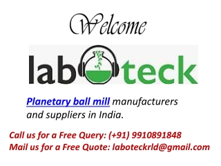 planetary ball mill manufacturers and suppliers