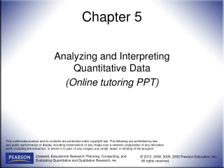 analyzing and interpreting quantitative data online tutoring ppt