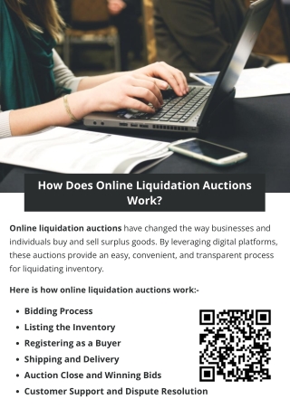 How Does Online Liquidation Auctions Work?