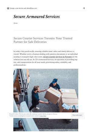 Secure Courier Services Toronto: Your Trusted Partner for Safe Deliveries