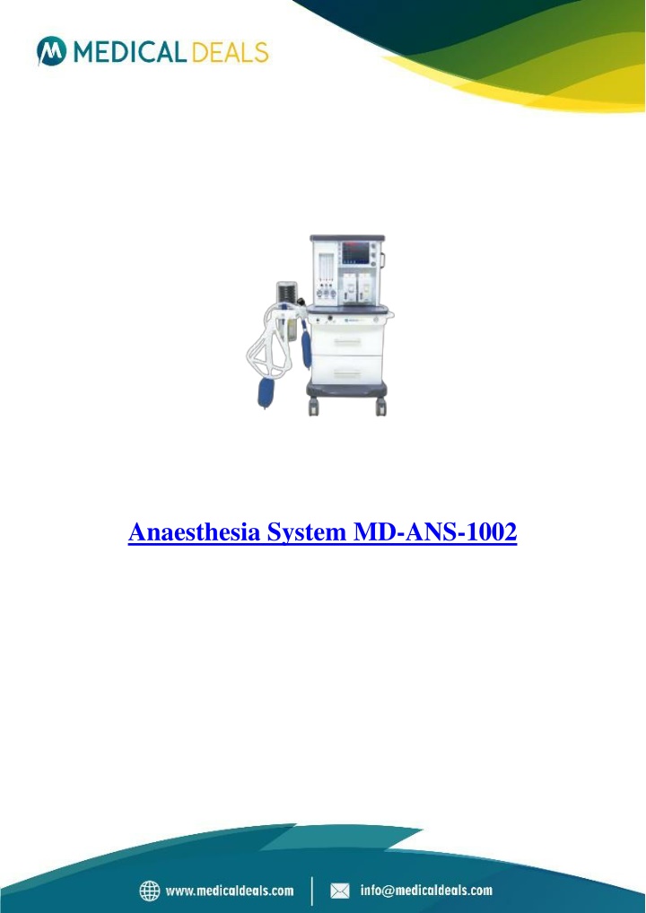 anaesthesia system md ans 1002