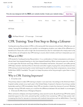 CPR Training: Your First Step to Being a Lifesaver