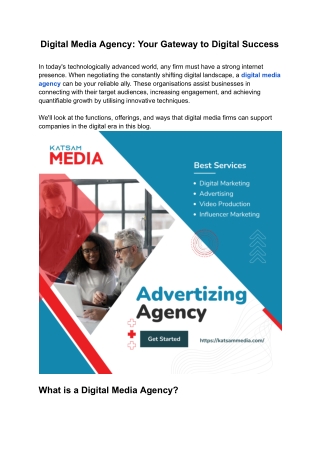 digital media agency your gateway to digital