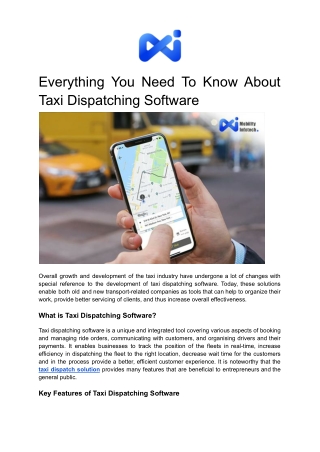 everything you need to know about taxi