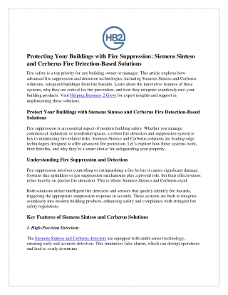 protecting your buildings with fire suppression