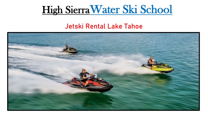 water ski school