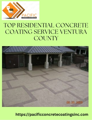 Top Residential Concrete Coating Service Ventura County