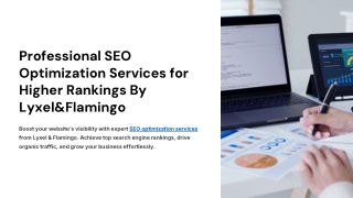 Professional SEO Optimization Services for Higher Rankings